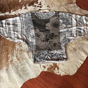 Beautiful Tea Party Sweater with sequin floral